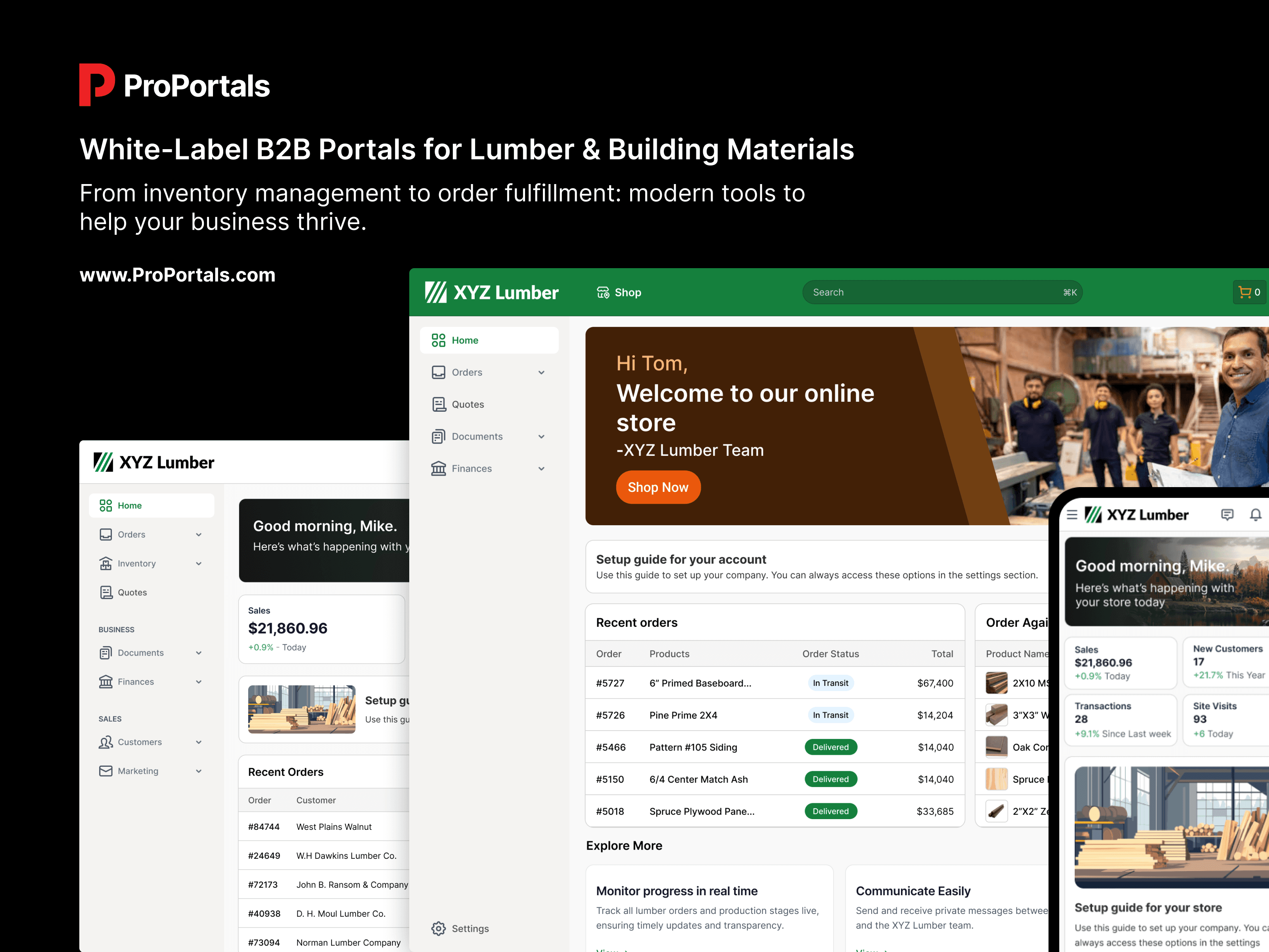 ProPortals — Shopify-like Marketplace for Lumber